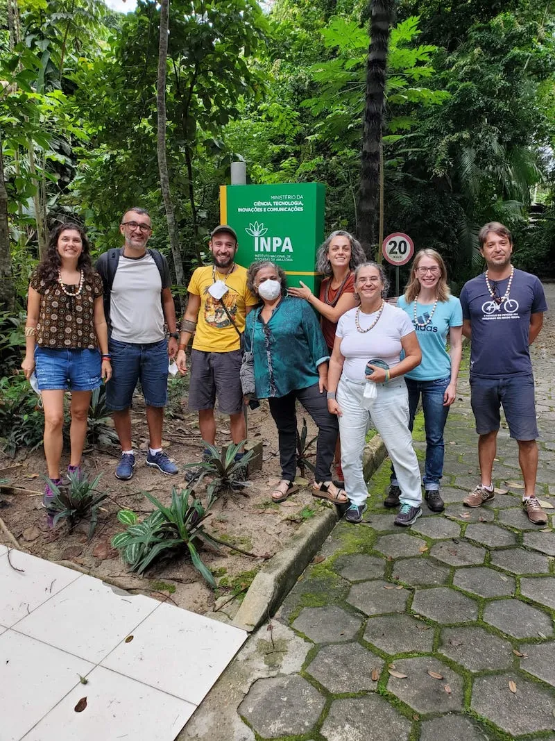 Membros da equipe Regenera participantes da 1ª oficina presencial. Janeiro de 2022, Manaus.